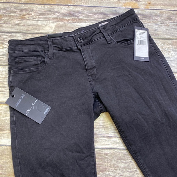 Mavi Serena low rise ankle skinny black jeans 31 - Picture 3 of 7